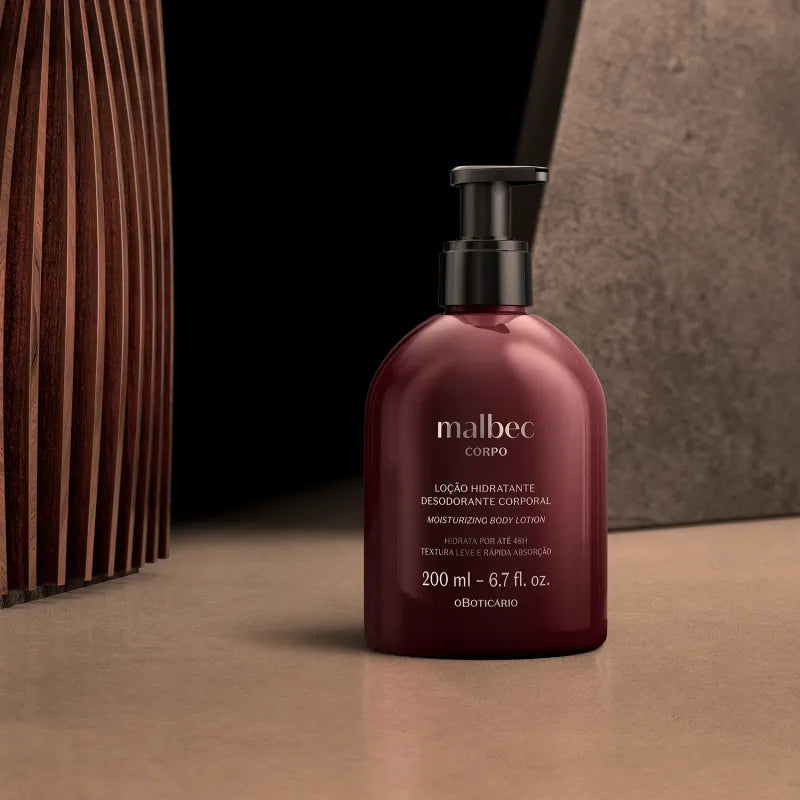 Loção Hidratante Corporal Malbec, 200ml
