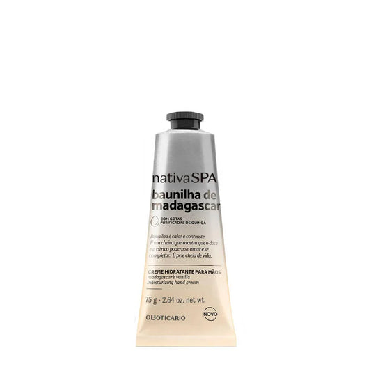Creme de Mãos Nativa Spa Baunilha de Madagascar, 75g